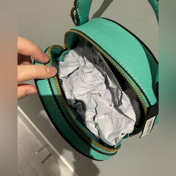 Love and Lore bag Sophia round xbody bag aqua turquoise - Picture 6 of 8